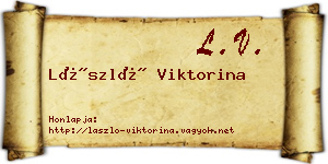 László Viktorina névjegykártya